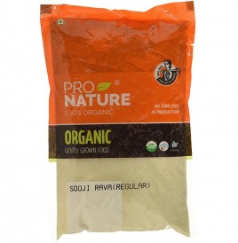 Pro Nature Organic Sooji Rava (Regular)   Pack  500 grams